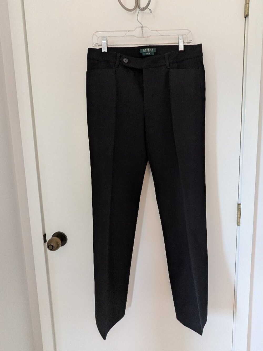 Black Lauren Ralph Lauren stretch Adelle pants Size 8
